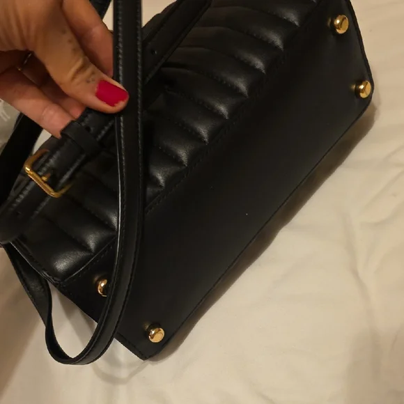 Coach Black Quilted Top Handle Shoulder Bag - Picture 4 of 9